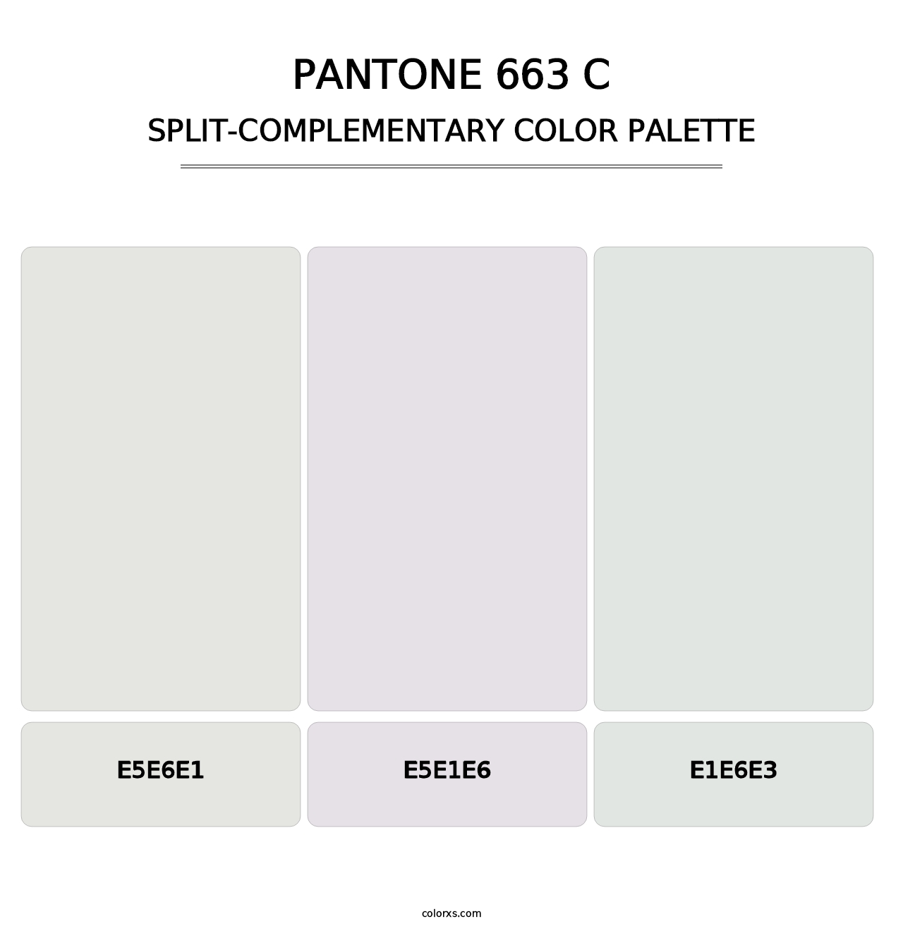 PANTONE 663 C - Split-Complementary Color Palette