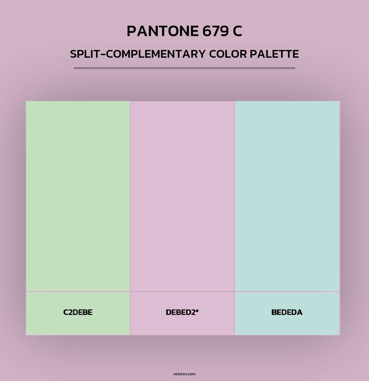 PANTONE 679 C - Split-Complementary Color Palette