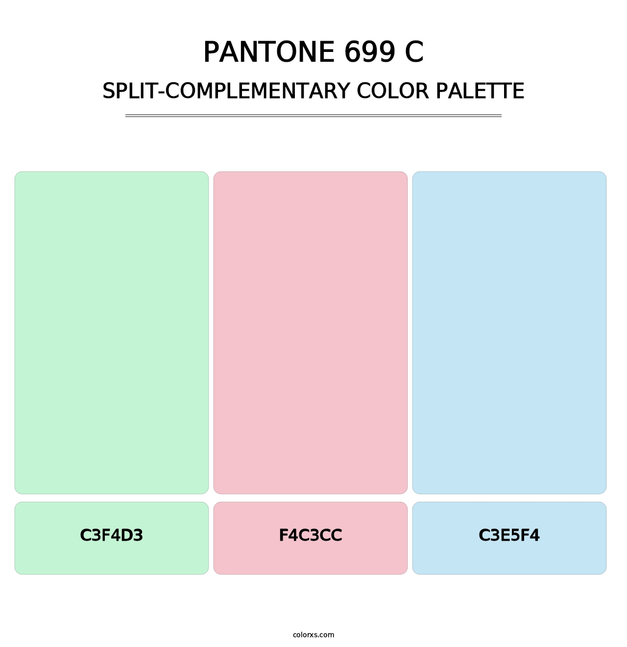 PANTONE 699 C - Split-Complementary Color Palette