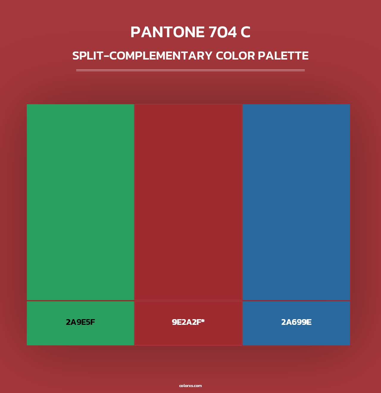 PANTONE 704 C - Split-Complementary Color Palette