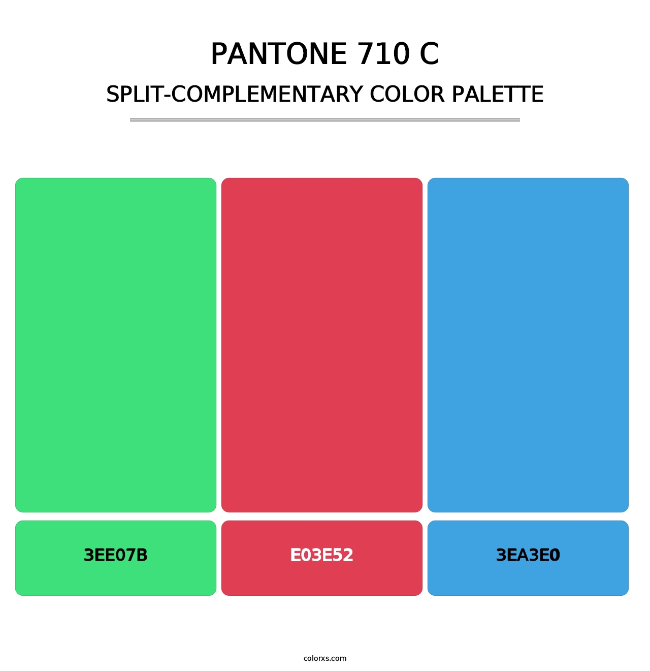 PANTONE 710 C - Split-Complementary Color Palette