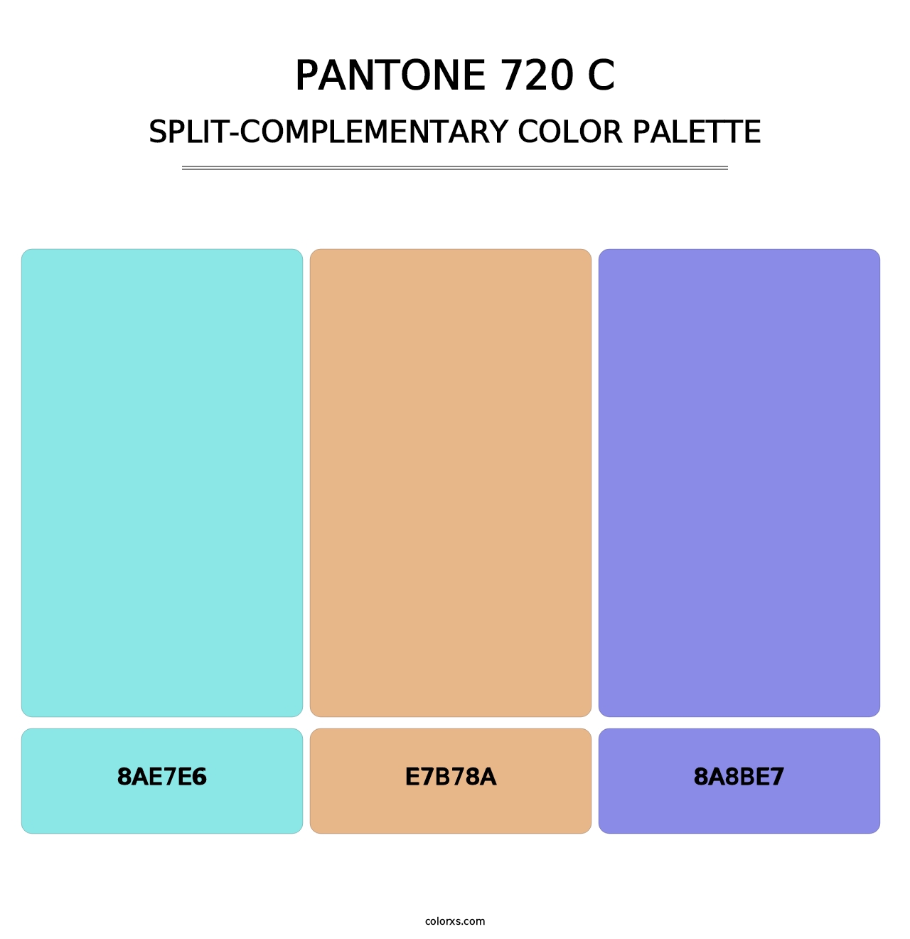 PANTONE 720 C - Split-Complementary Color Palette