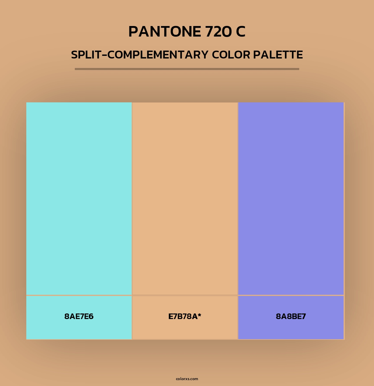 PANTONE 720 C - Split-Complementary Color Palette