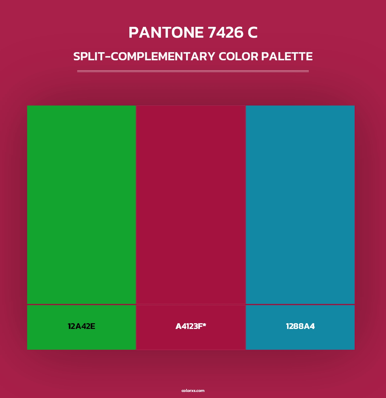 PANTONE 7426 C - Split-Complementary Color Palette