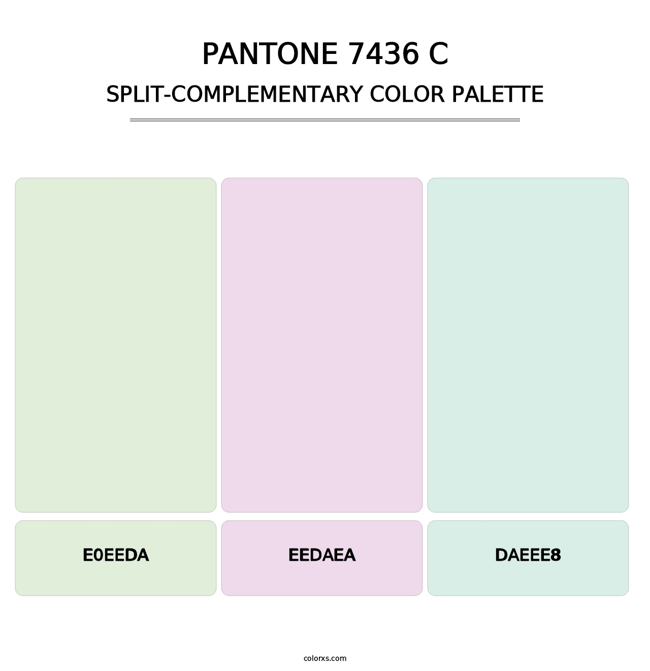 PANTONE 7436 C - Split-Complementary Color Palette