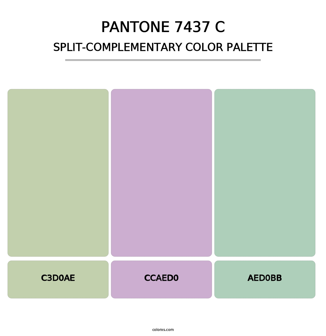 PANTONE 7437 C - Split-Complementary Color Palette