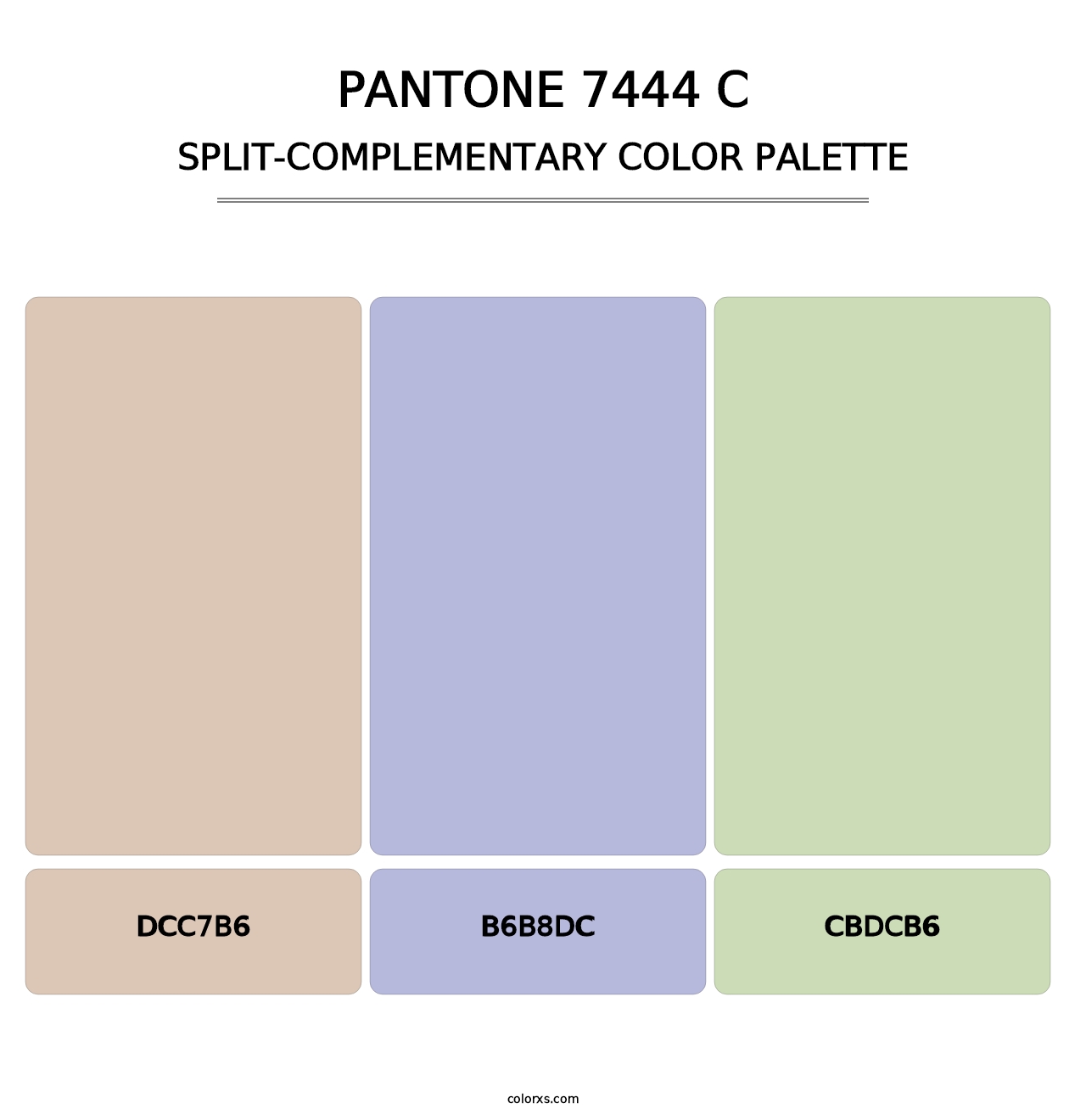 PANTONE 7444 C - Split-Complementary Color Palette