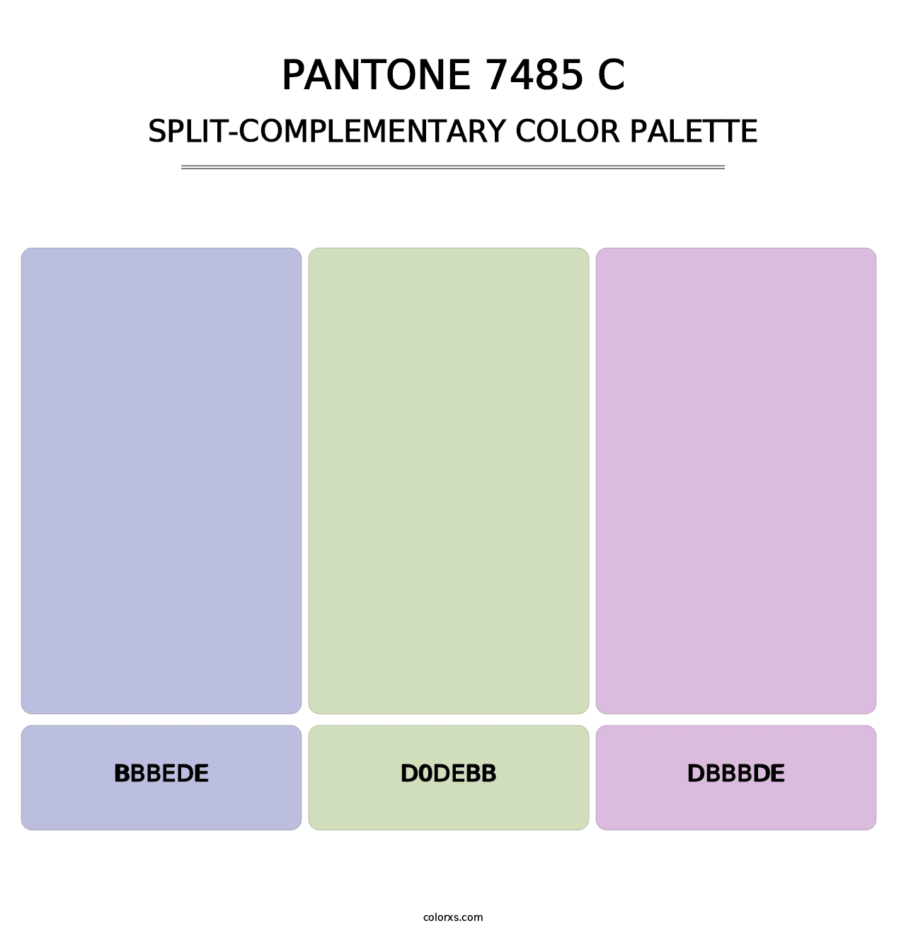 PANTONE 7485 C - Split-Complementary Color Palette