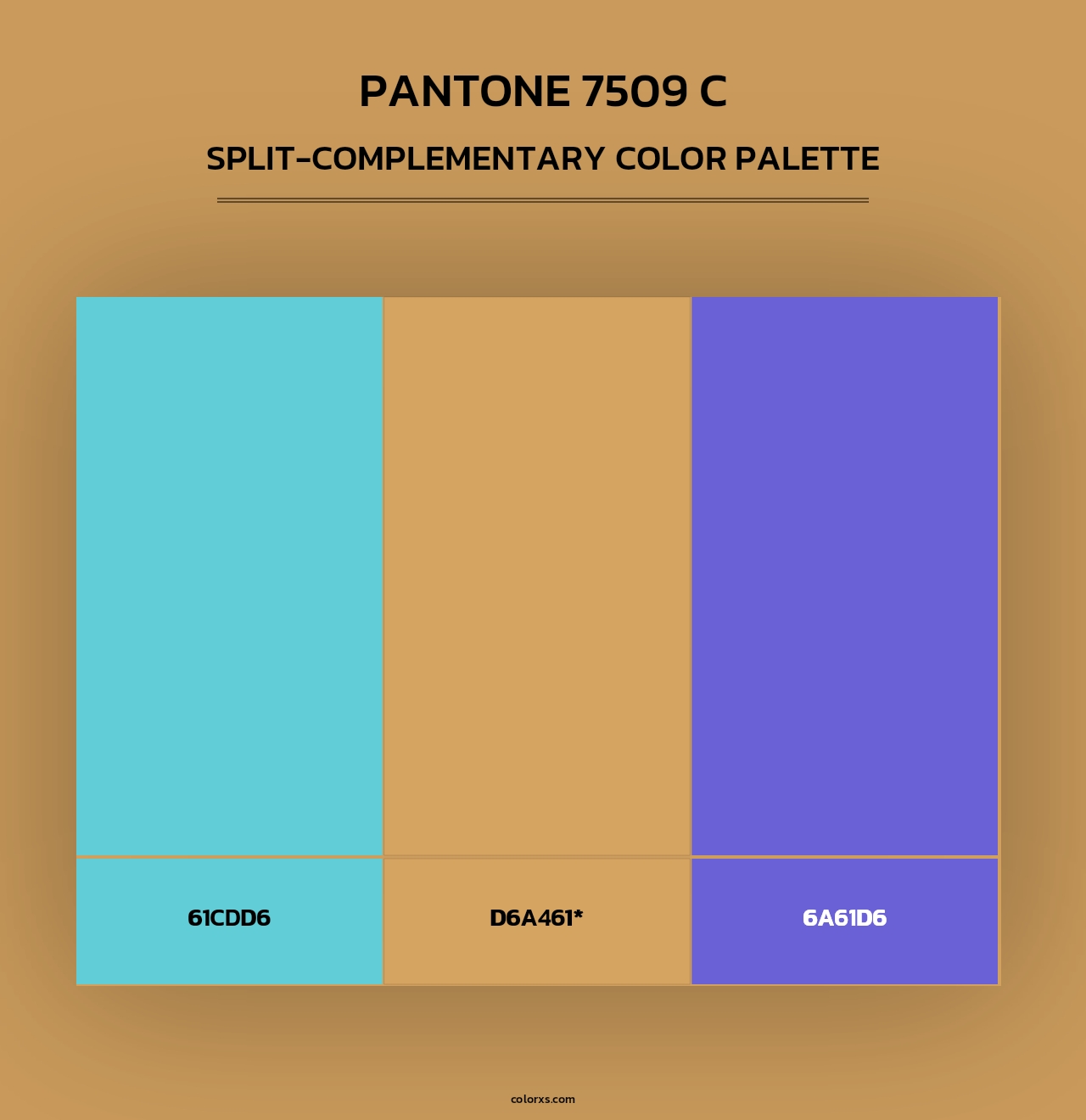 PANTONE 7509 C - Split-Complementary Color Palette