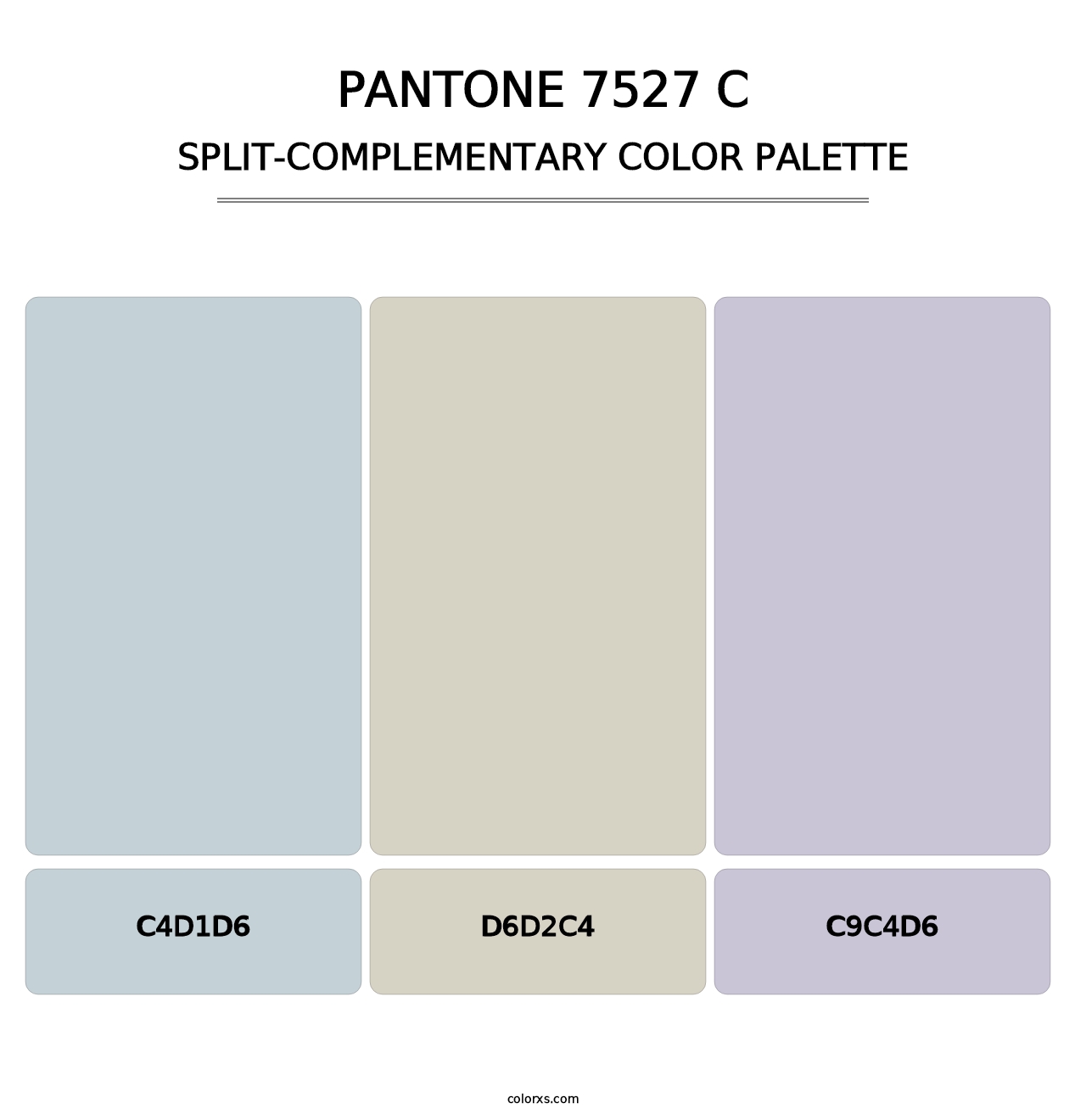 PANTONE 7527 C - Split-Complementary Color Palette