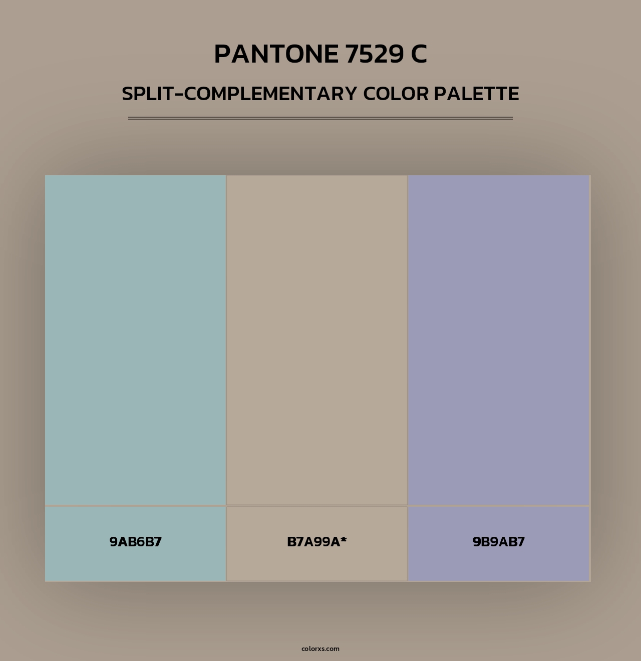 PANTONE 7529 C - Split-Complementary Color Palette