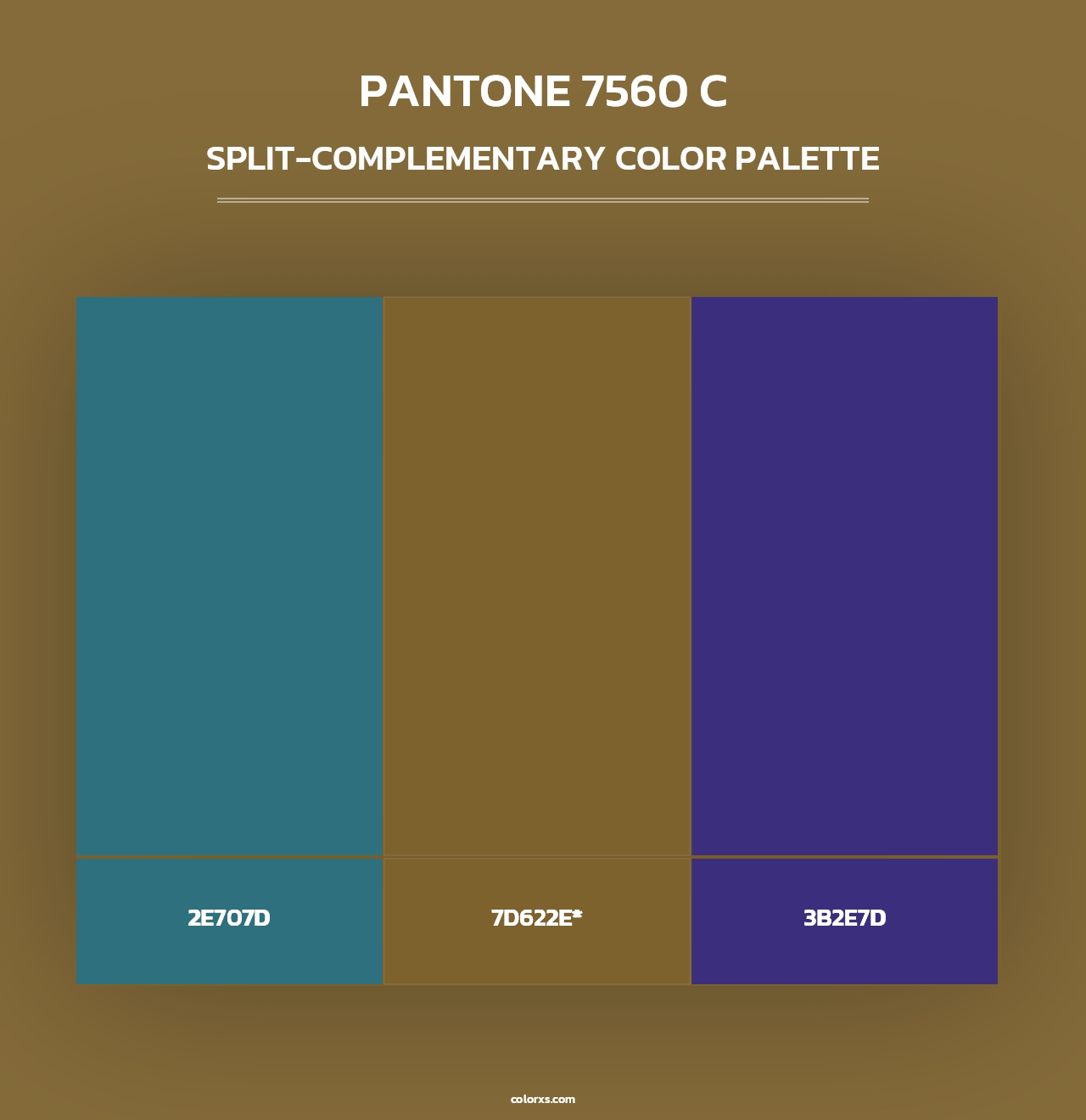 PANTONE 7560 C - Split-Complementary Color Palette
