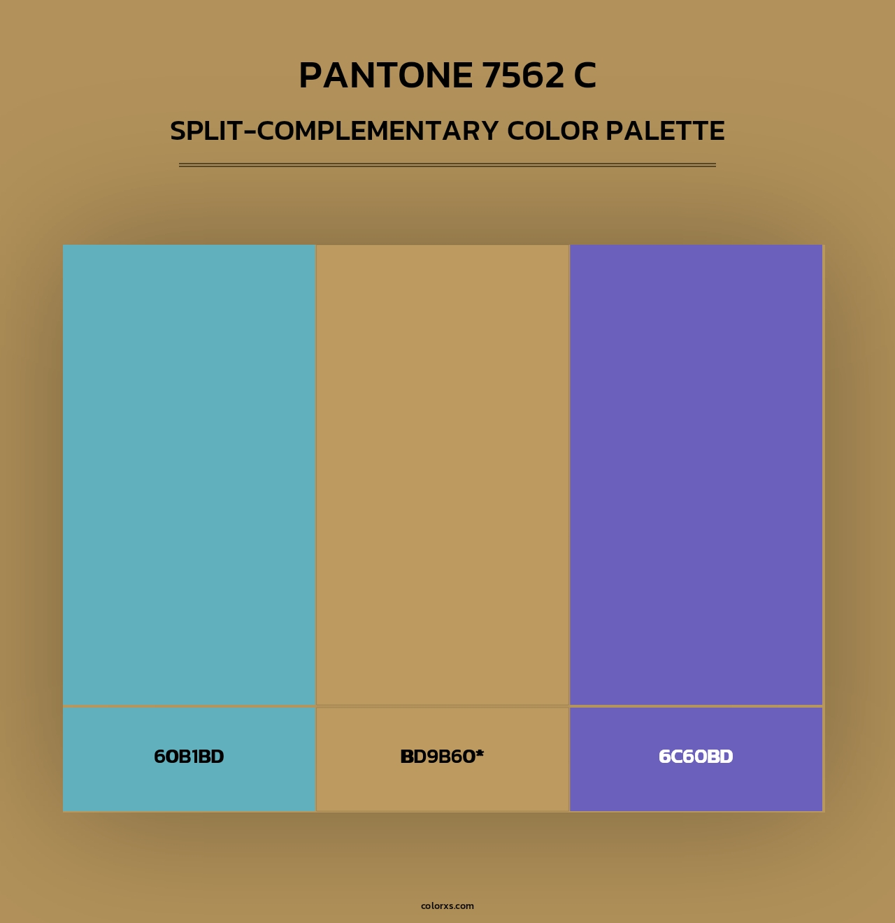 PANTONE 7562 C - Split-Complementary Color Palette