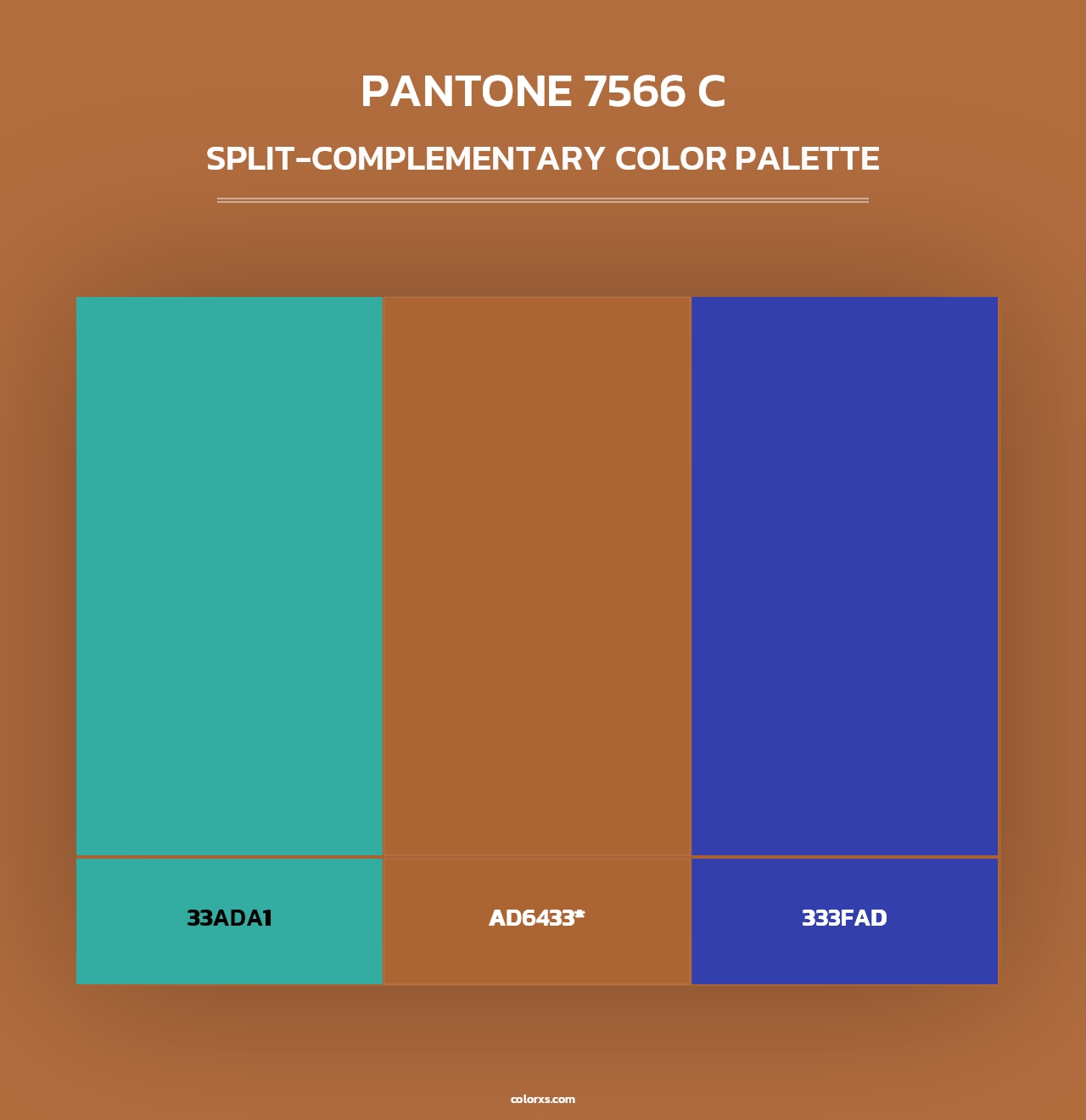 PANTONE 7566 C - Split-Complementary Color Palette