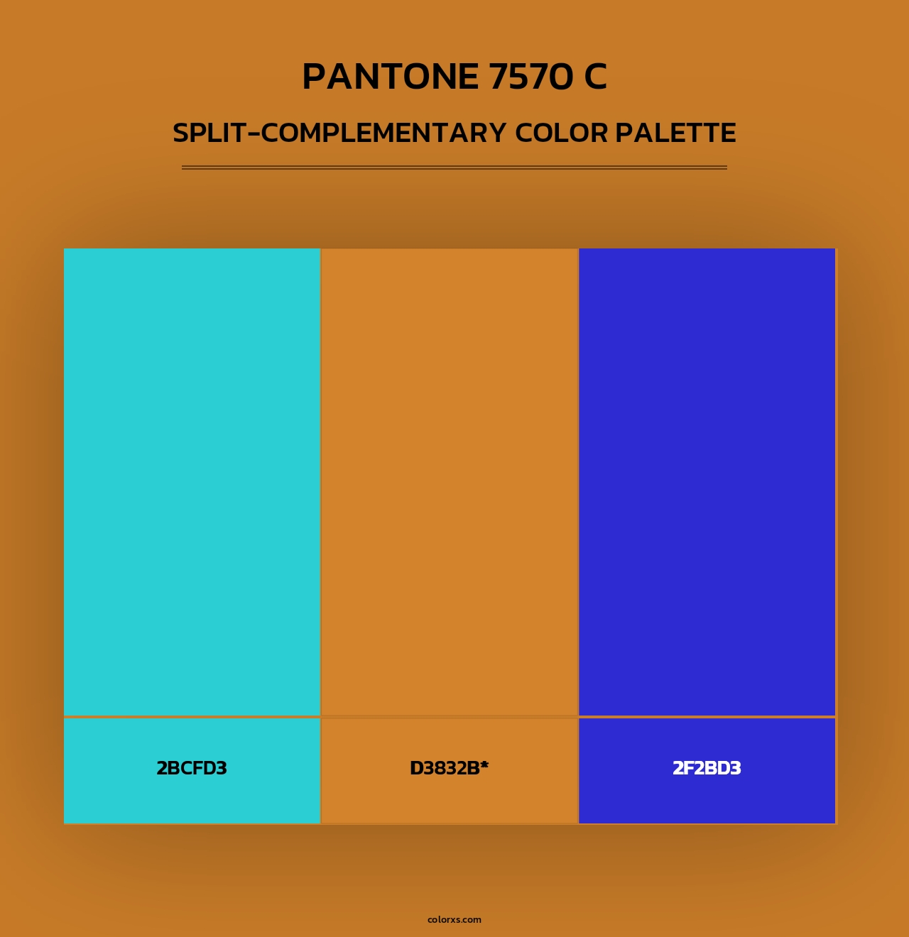 PANTONE 7570 C - Split-Complementary Color Palette