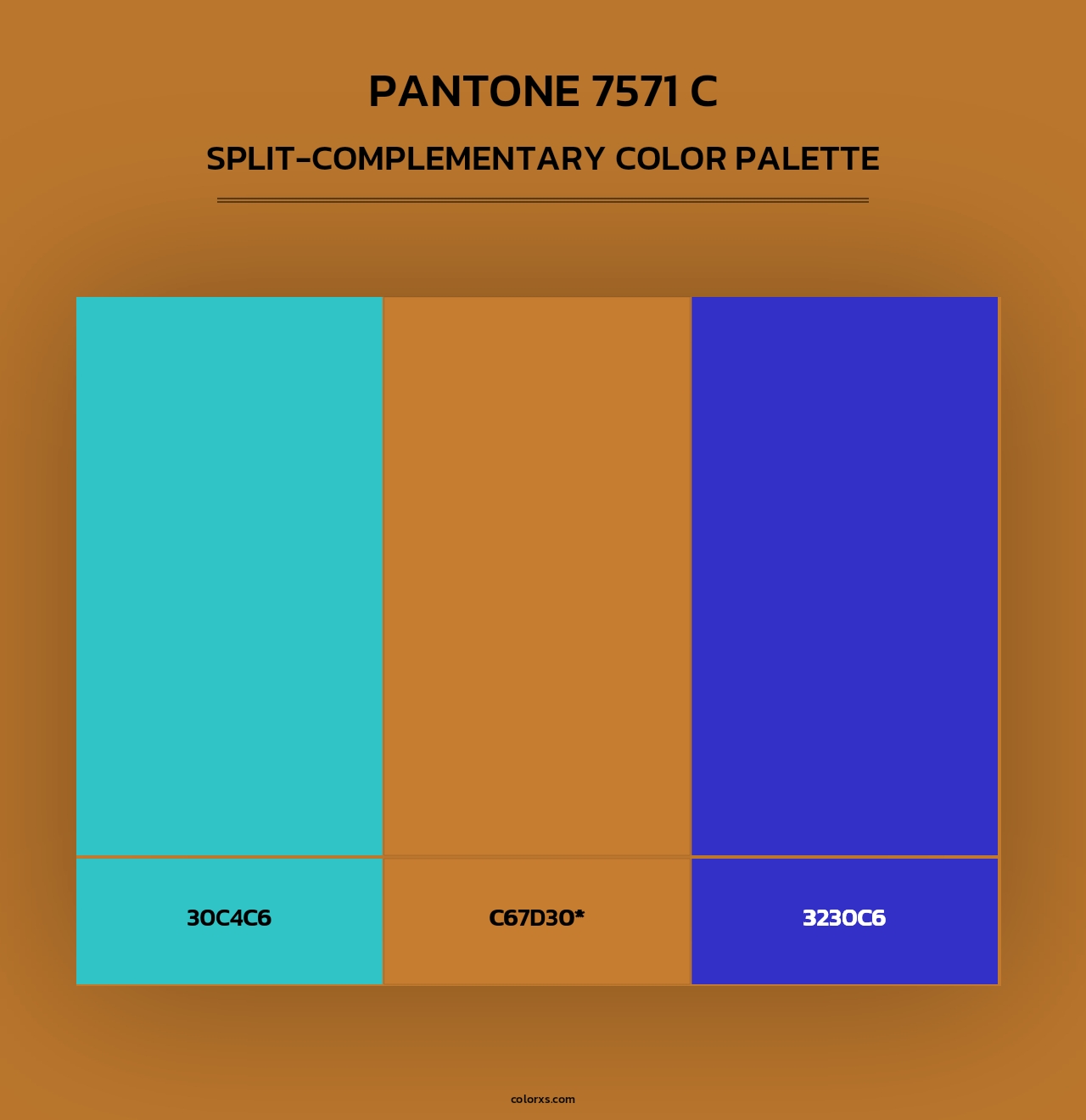 PANTONE 7571 C - Split-Complementary Color Palette