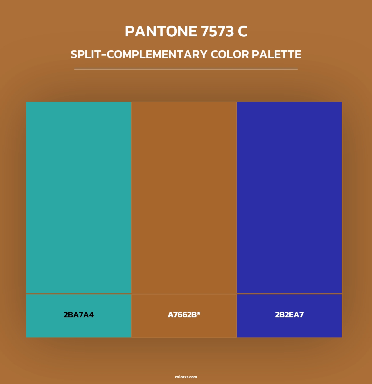PANTONE 7573 C - Split-Complementary Color Palette