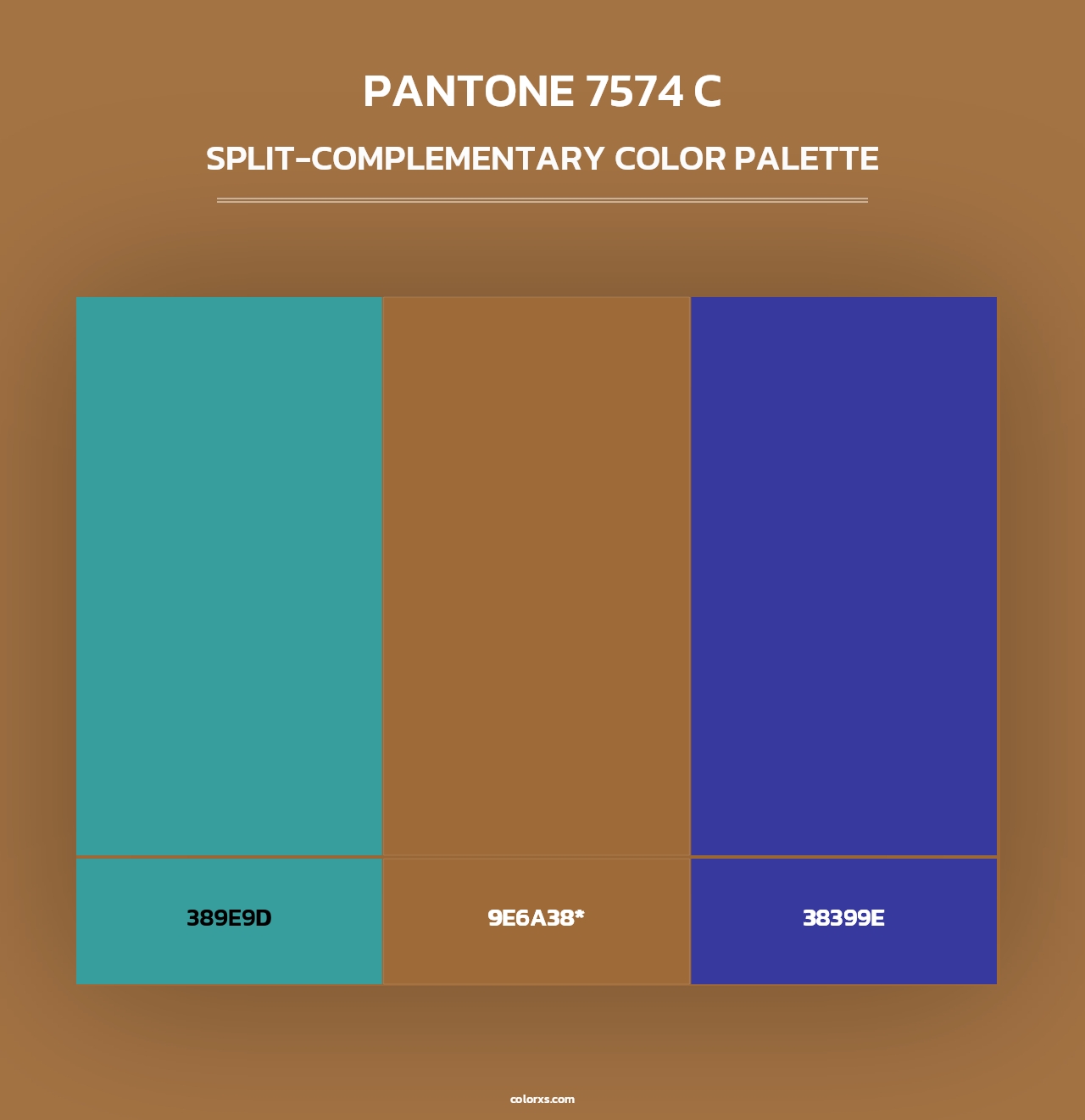 PANTONE 7574 C - Split-Complementary Color Palette