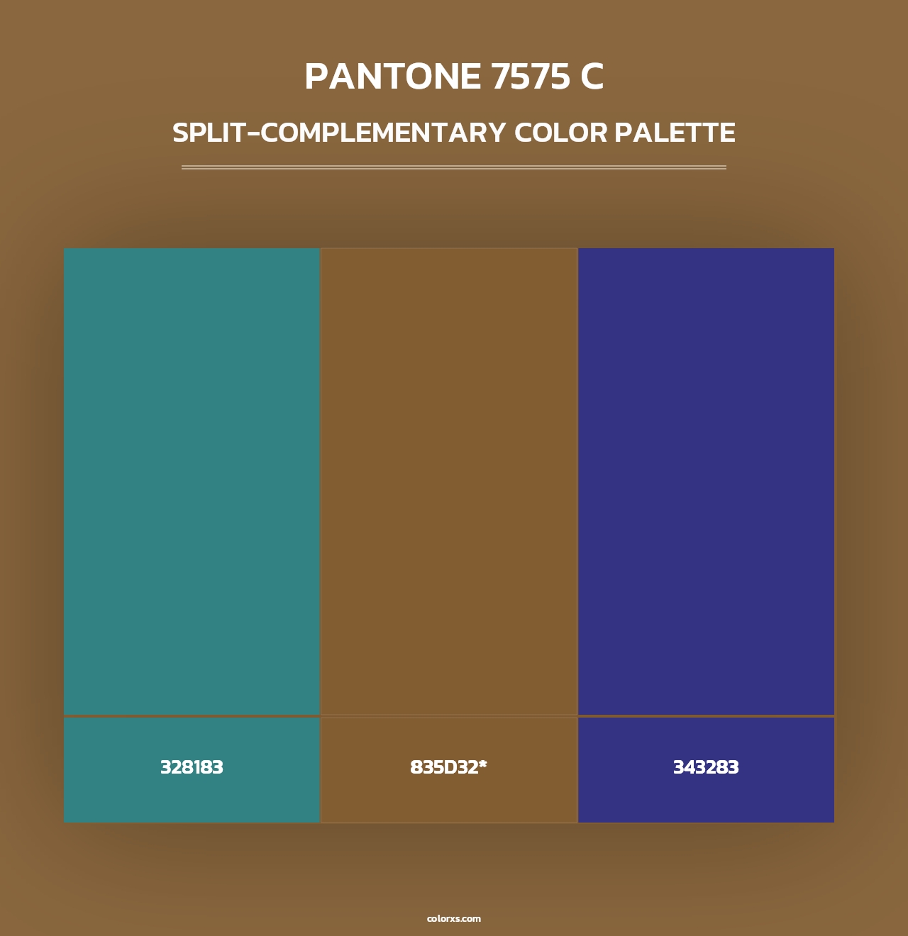 PANTONE 7575 C - Split-Complementary Color Palette