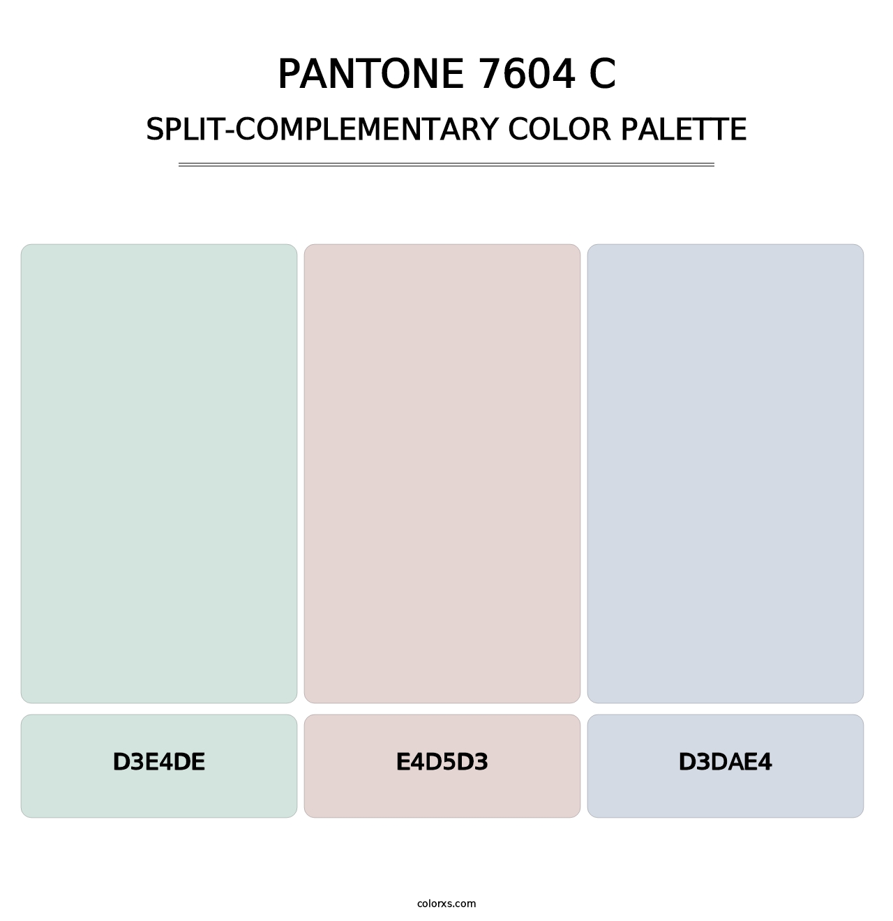 PANTONE 7604 C - Split-Complementary Color Palette