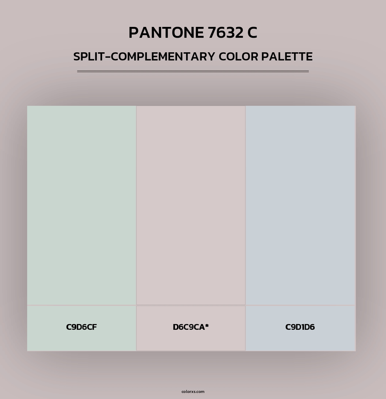 PANTONE 7632 C - Split-Complementary Color Palette