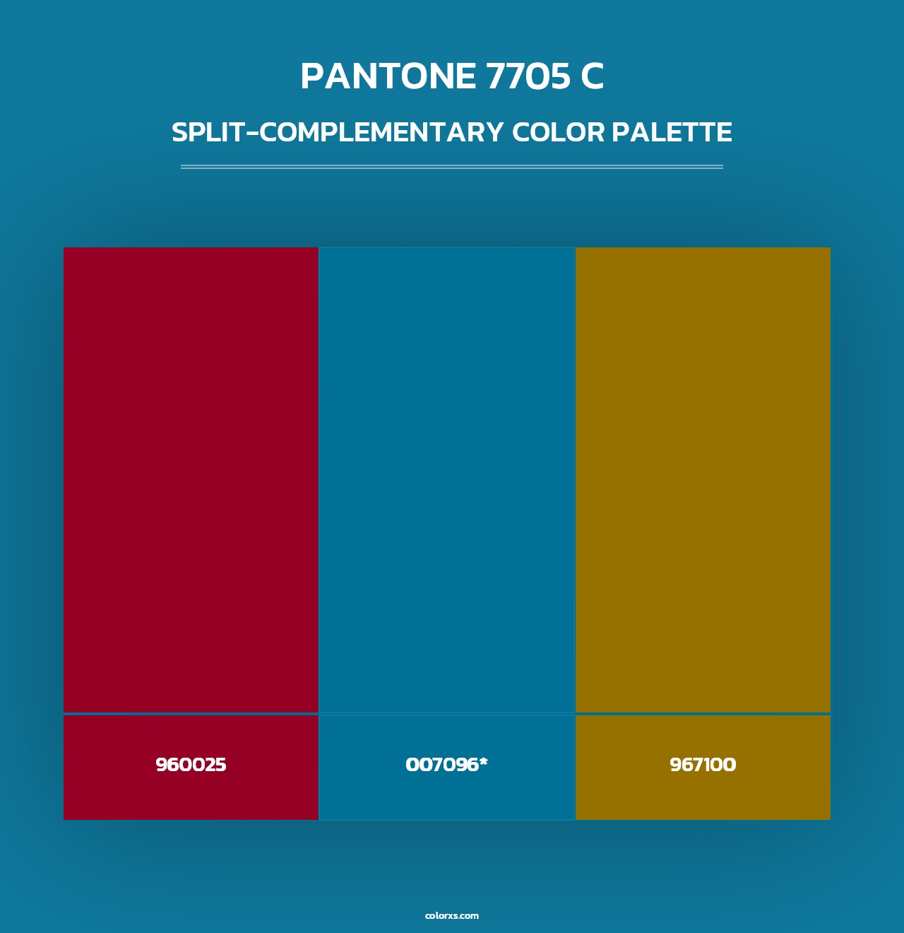 PANTONE 7705 C - Split-Complementary Color Palette