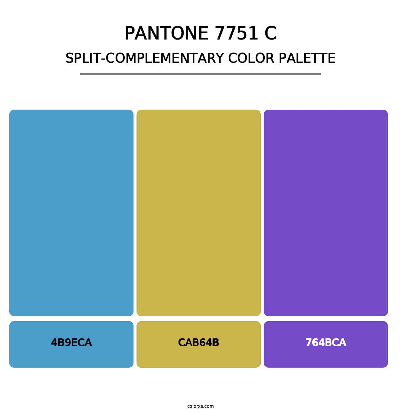 PANTONE 7751 C - Split-Complementary Color Palette