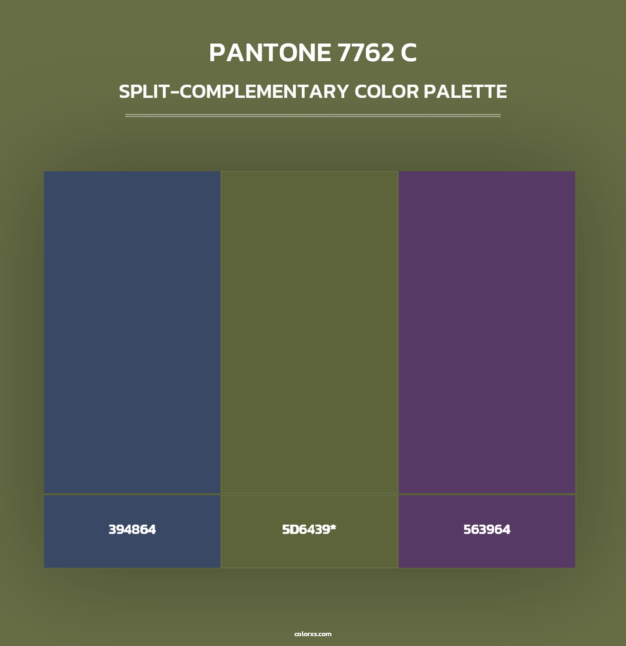 PANTONE 7762 C - Split-Complementary Color Palette