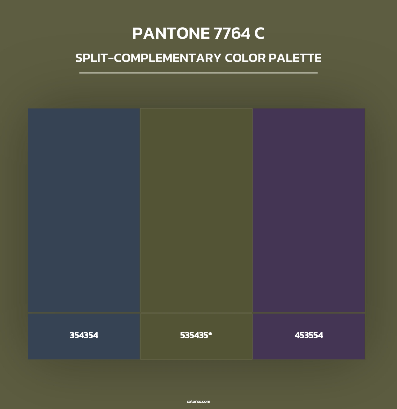 PANTONE 7764 C - Split-Complementary Color Palette