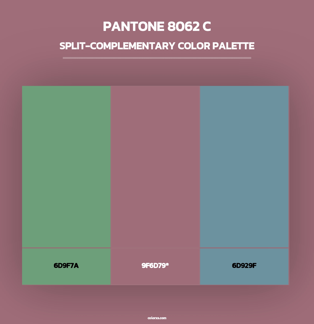 PANTONE 8062 C - Split-Complementary Color Palette