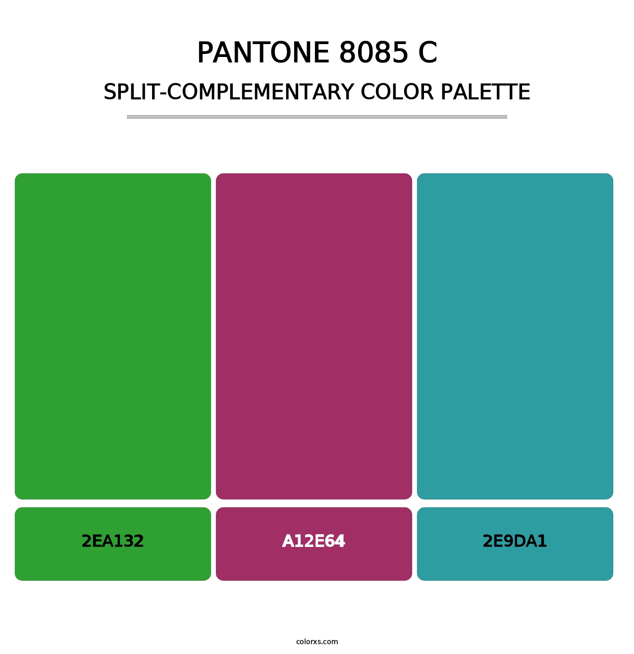 PANTONE 8085 C - Split-Complementary Color Palette