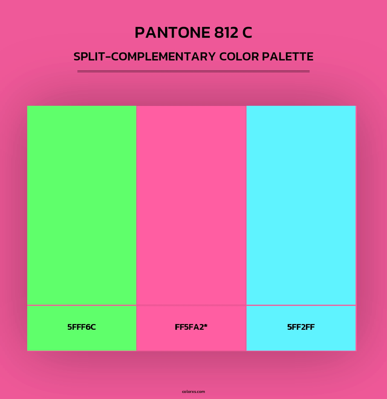 PANTONE 812 C - Split-Complementary Color Palette