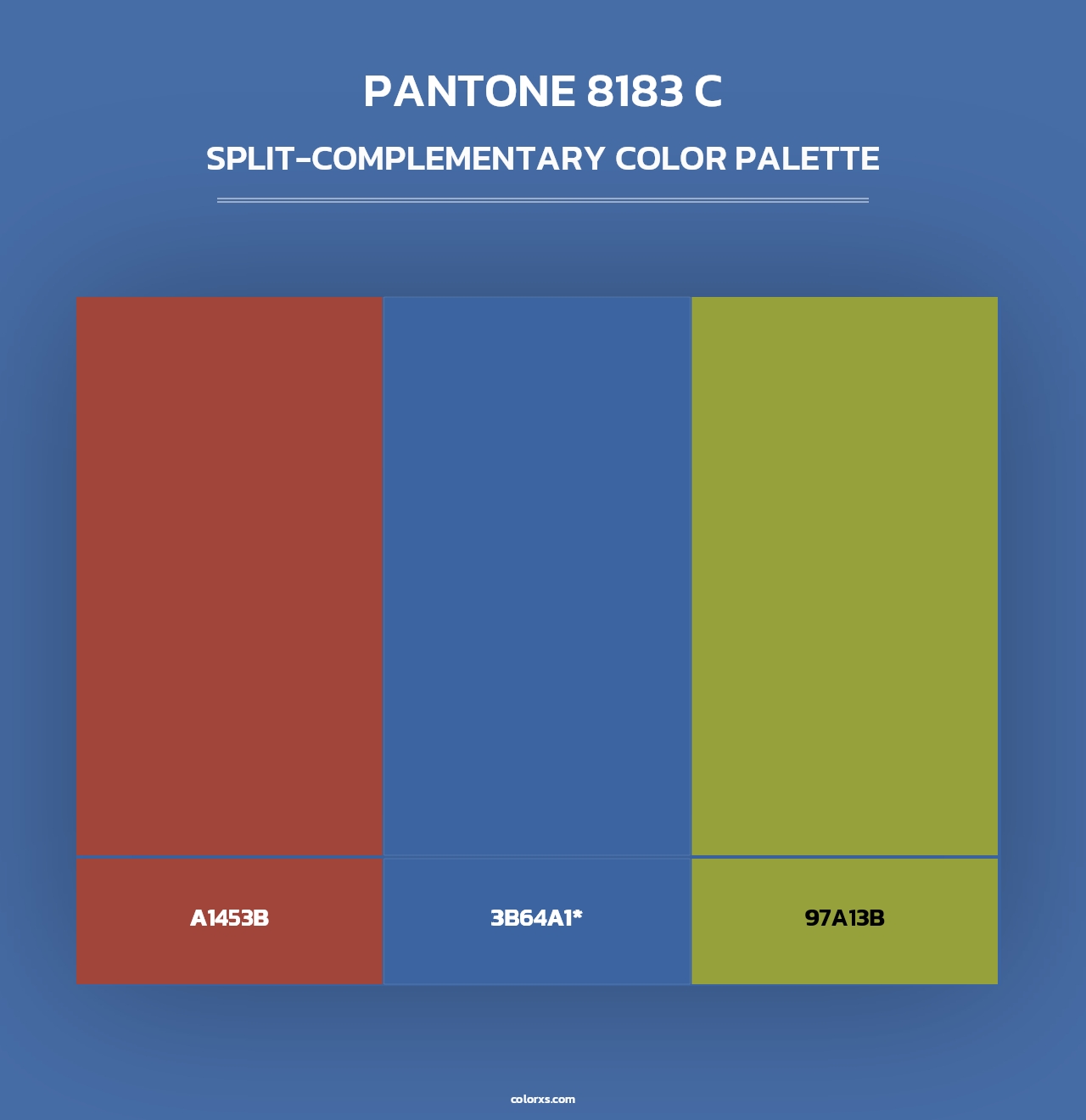 PANTONE 8183 C - Split-Complementary Color Palette