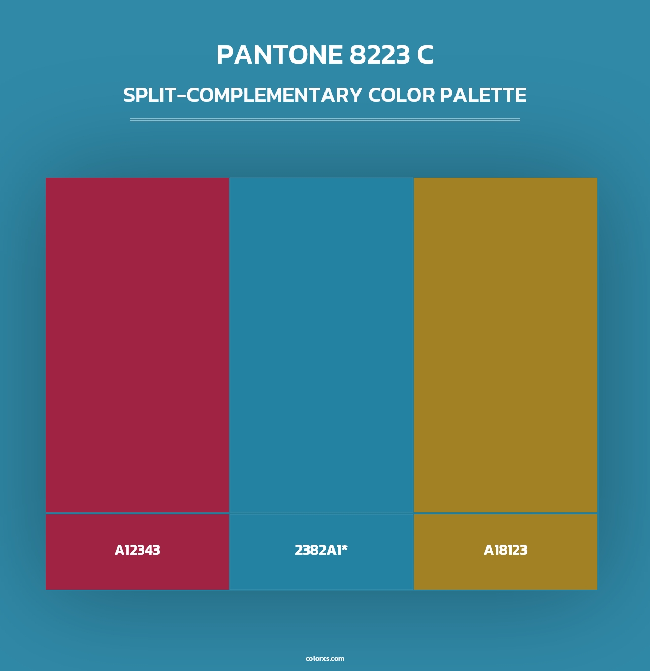 PANTONE 8223 C - Split-Complementary Color Palette