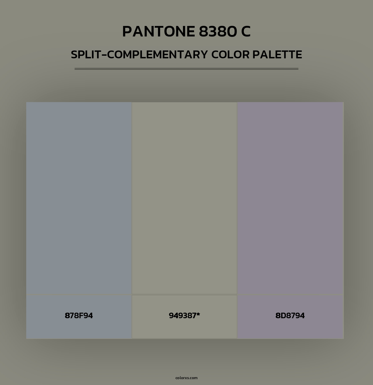 PANTONE 8380 C - Split-Complementary Color Palette
