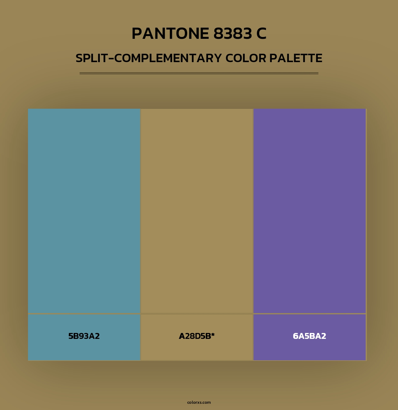 PANTONE 8383 C - Split-Complementary Color Palette
