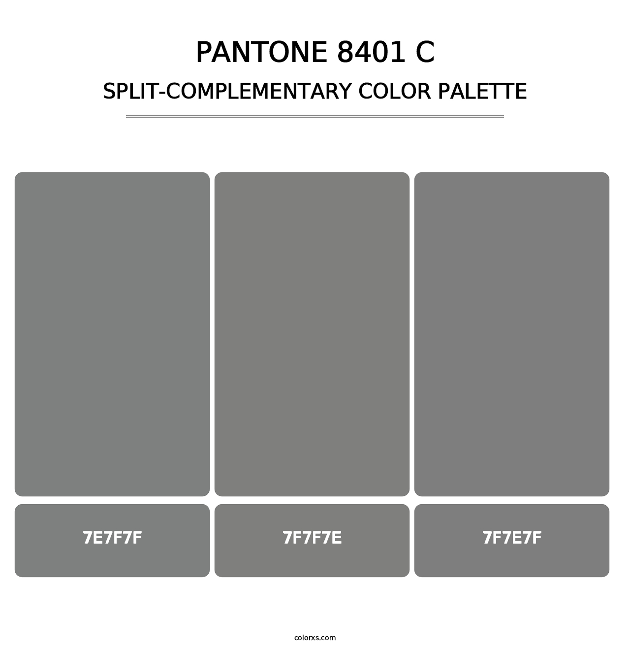 PANTONE 8401 C - Split-Complementary Color Palette