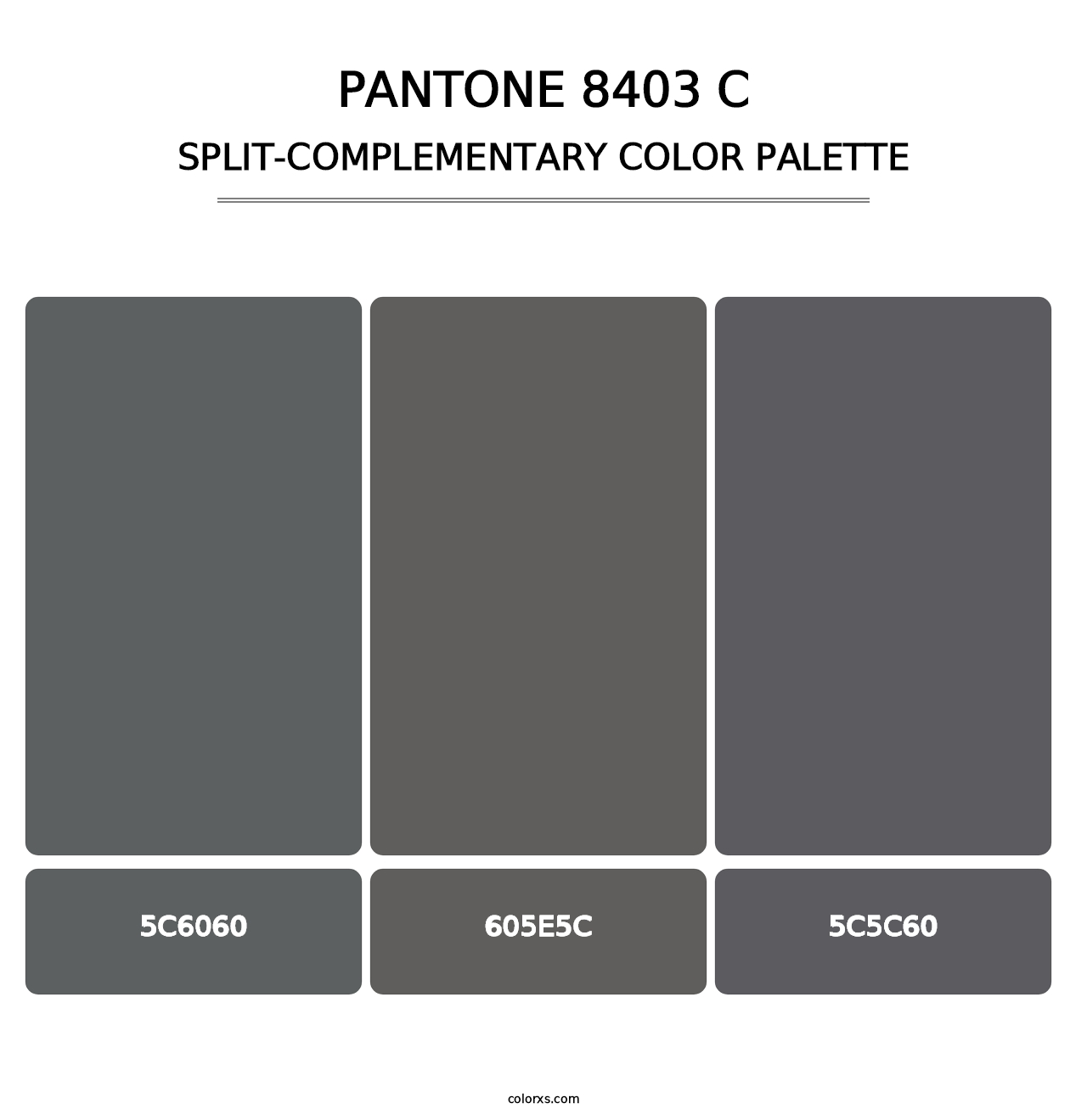 PANTONE 8403 C - Split-Complementary Color Palette