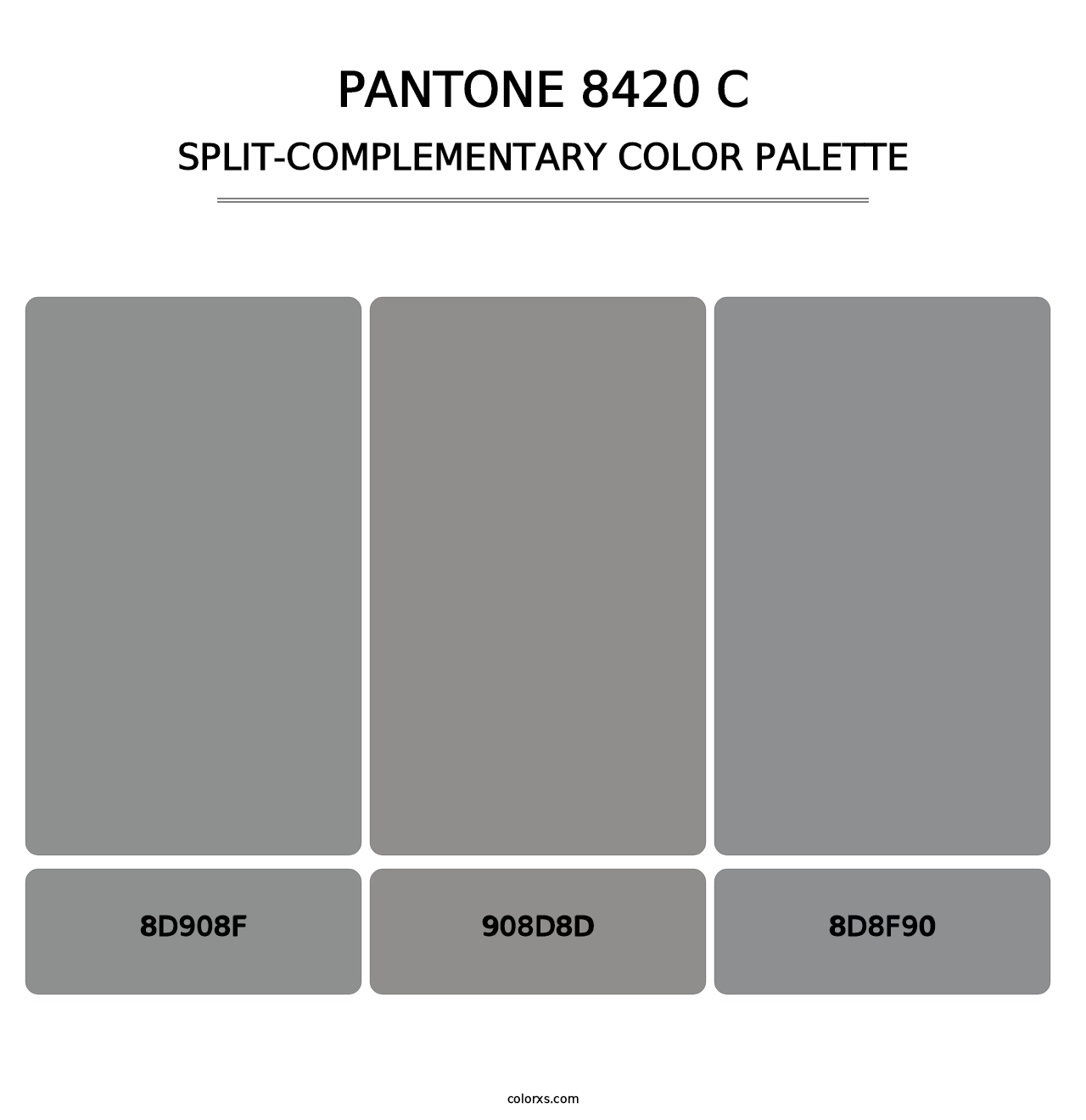 PANTONE 8420 C - Split-Complementary Color Palette