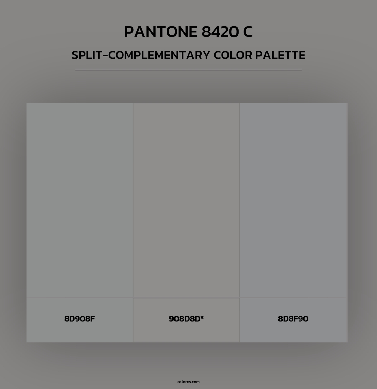 PANTONE 8420 C - Split-Complementary Color Palette
