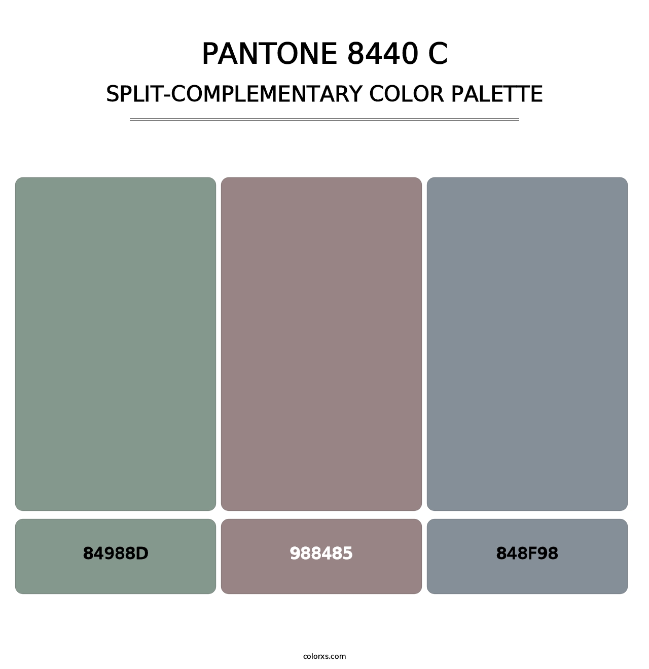 PANTONE 8440 C - Split-Complementary Color Palette