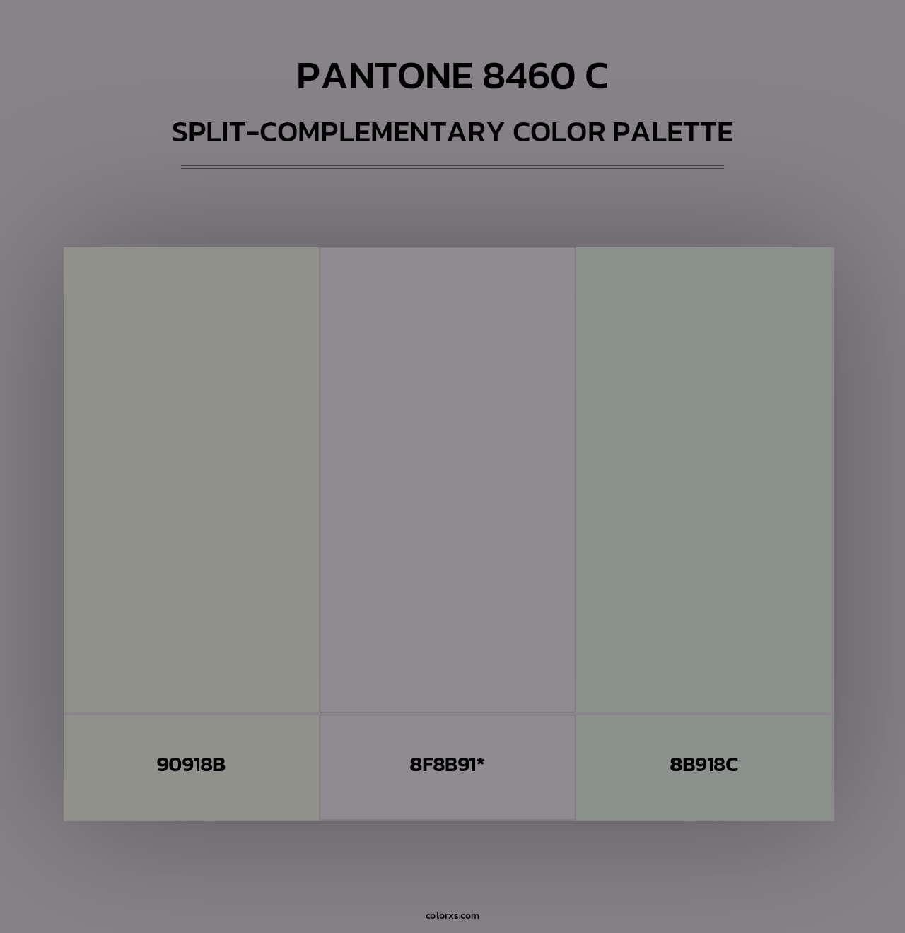 PANTONE 8460 C - Split-Complementary Color Palette