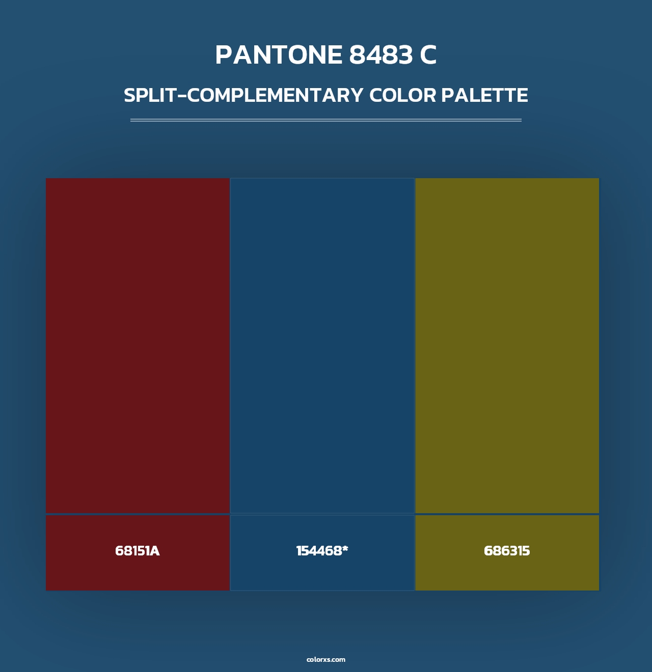 PANTONE 8483 C - Split-Complementary Color Palette