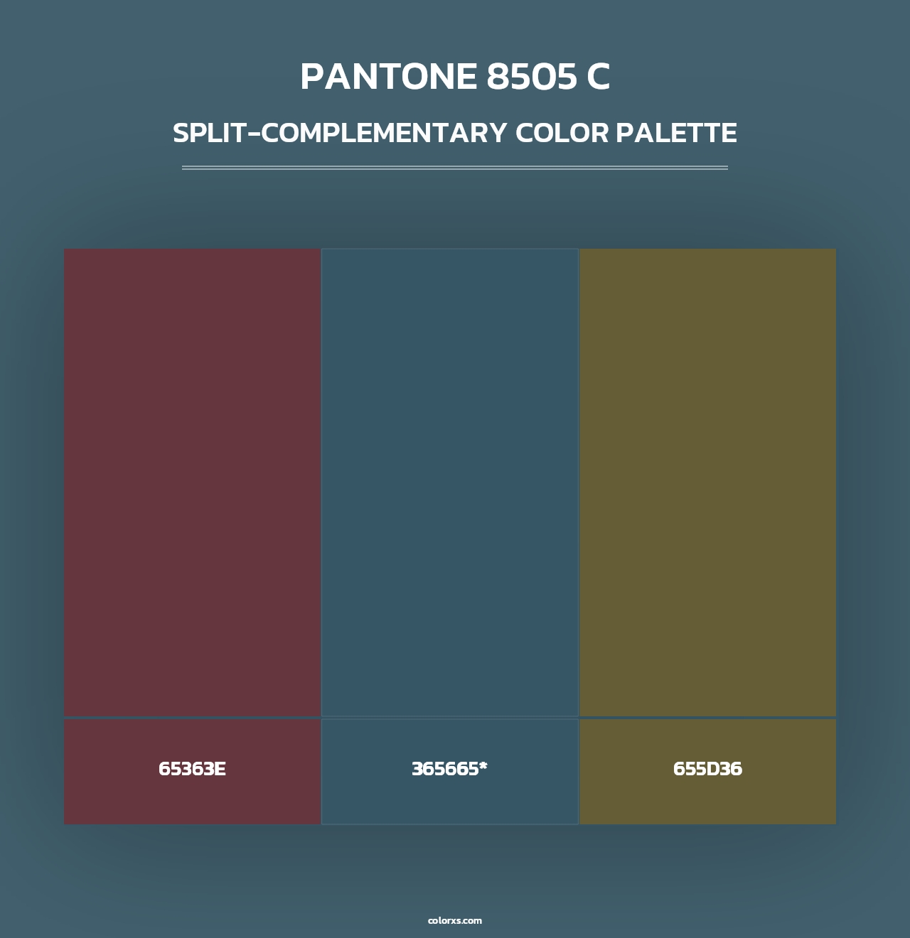 PANTONE 8505 C - Split-Complementary Color Palette