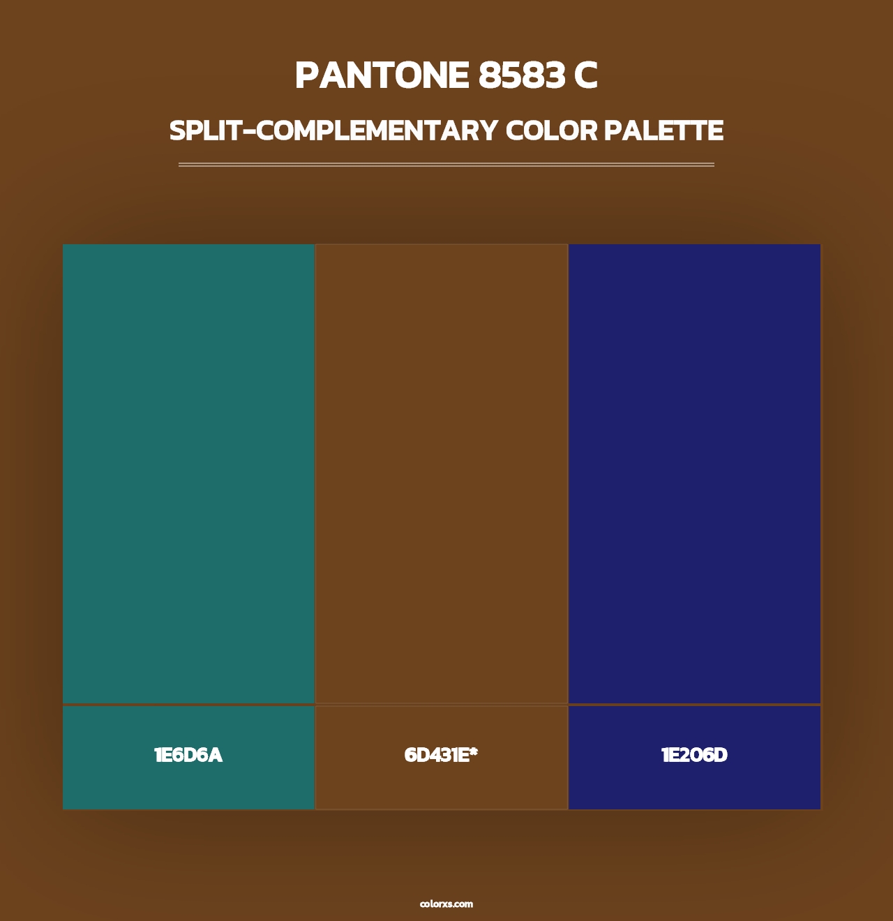 PANTONE 8583 C - Split-Complementary Color Palette