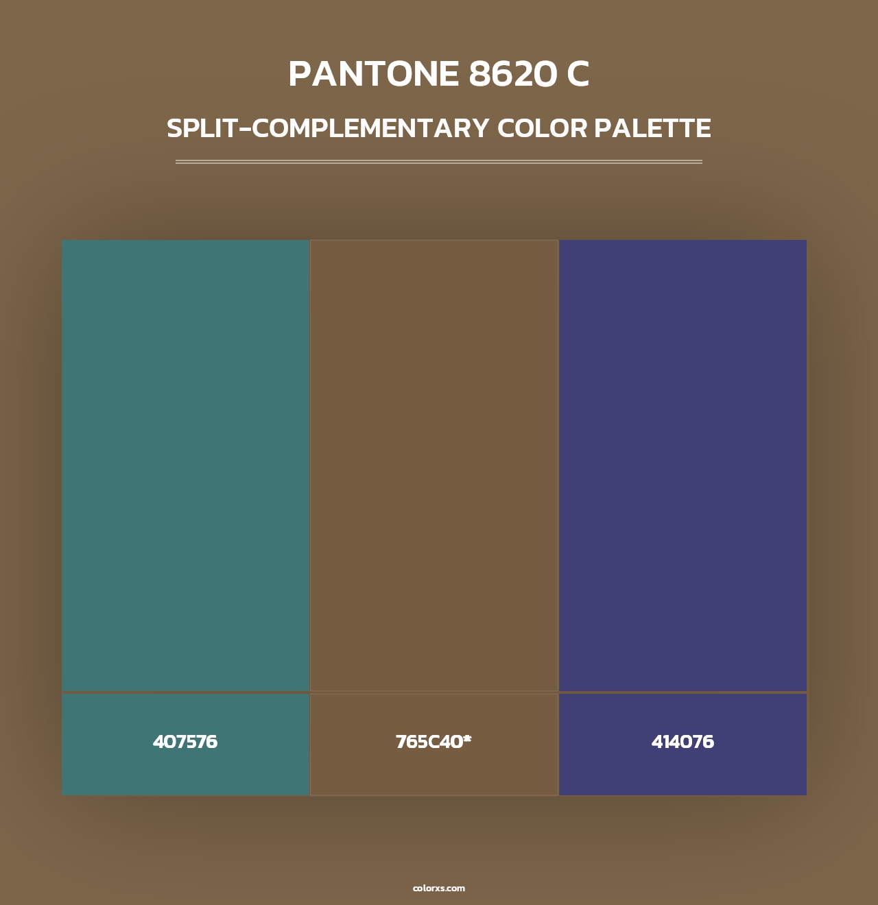 PANTONE 8620 C - Split-Complementary Color Palette