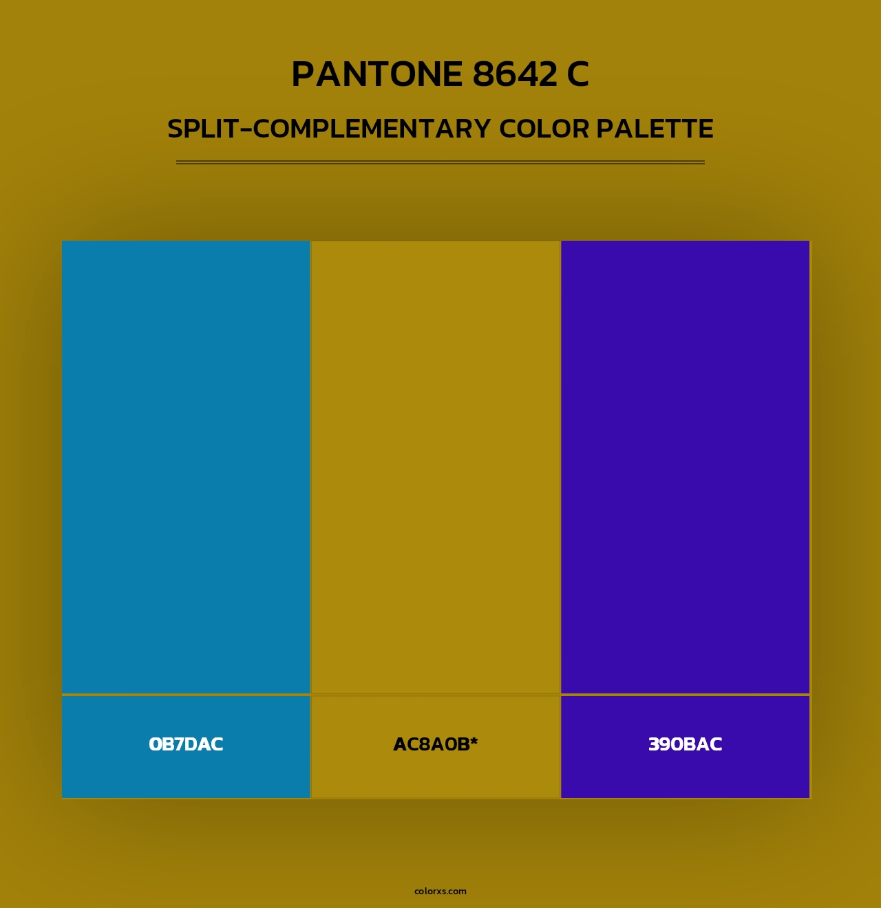 PANTONE 8642 C - Split-Complementary Color Palette