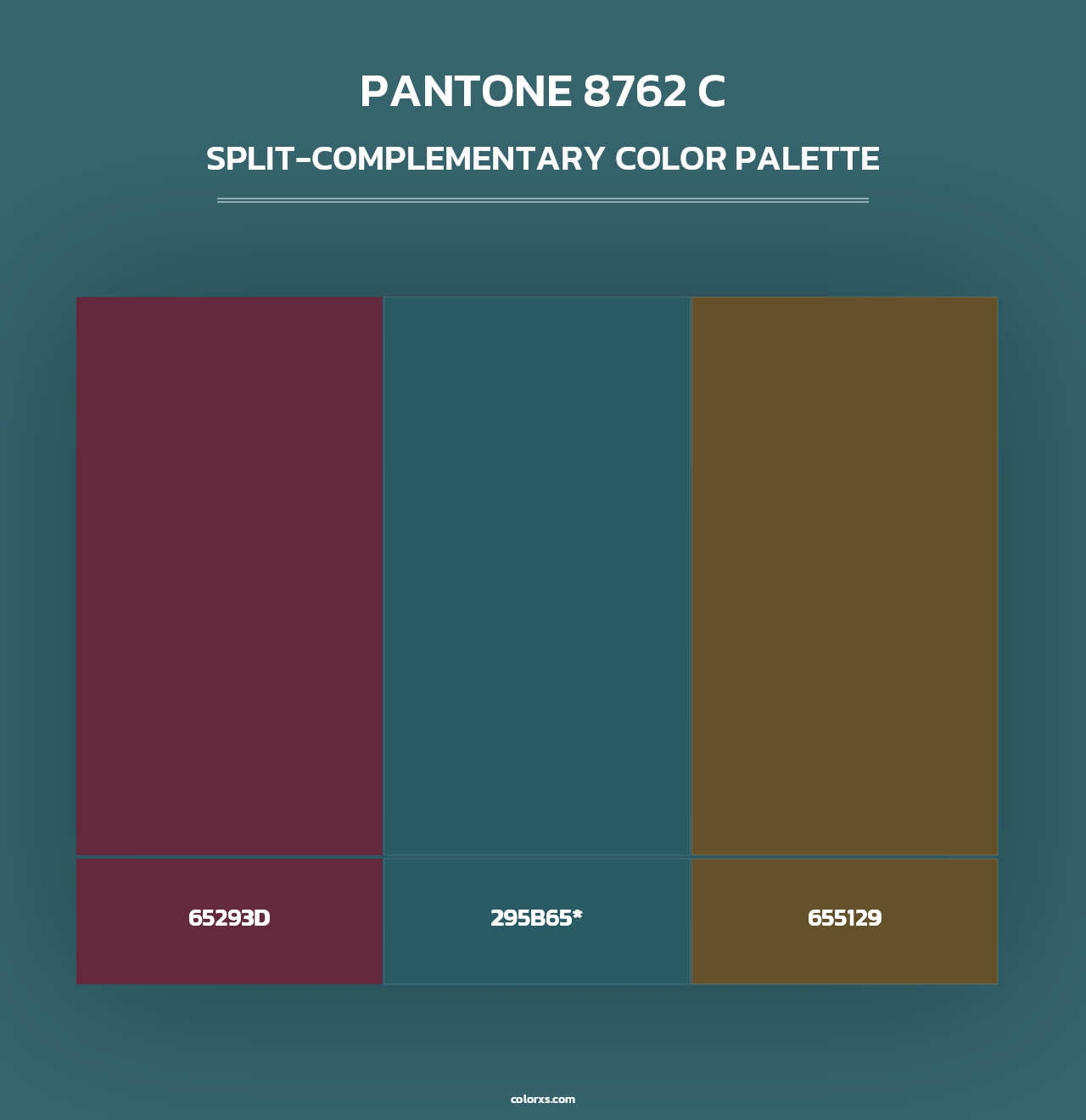 PANTONE 8762 C - Split-Complementary Color Palette