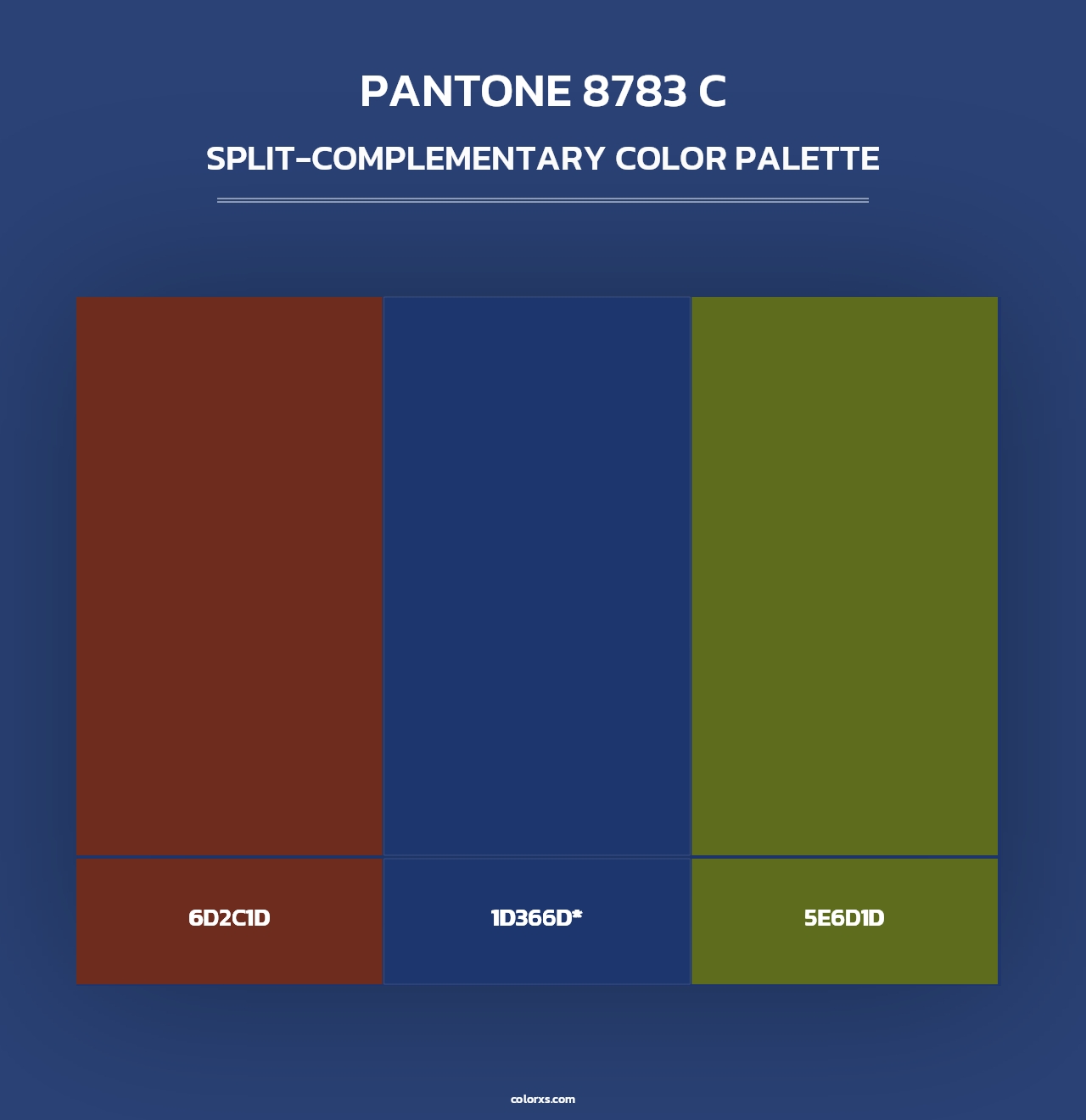 PANTONE 8783 C - Split-Complementary Color Palette