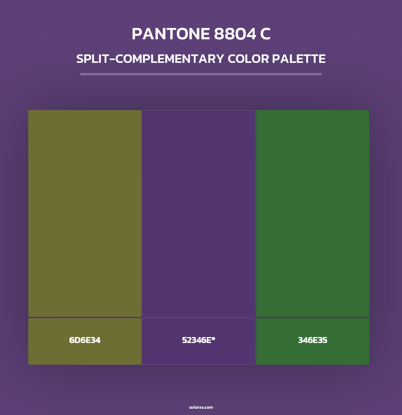 PANTONE 8804 C - Split-Complementary Color Palette
